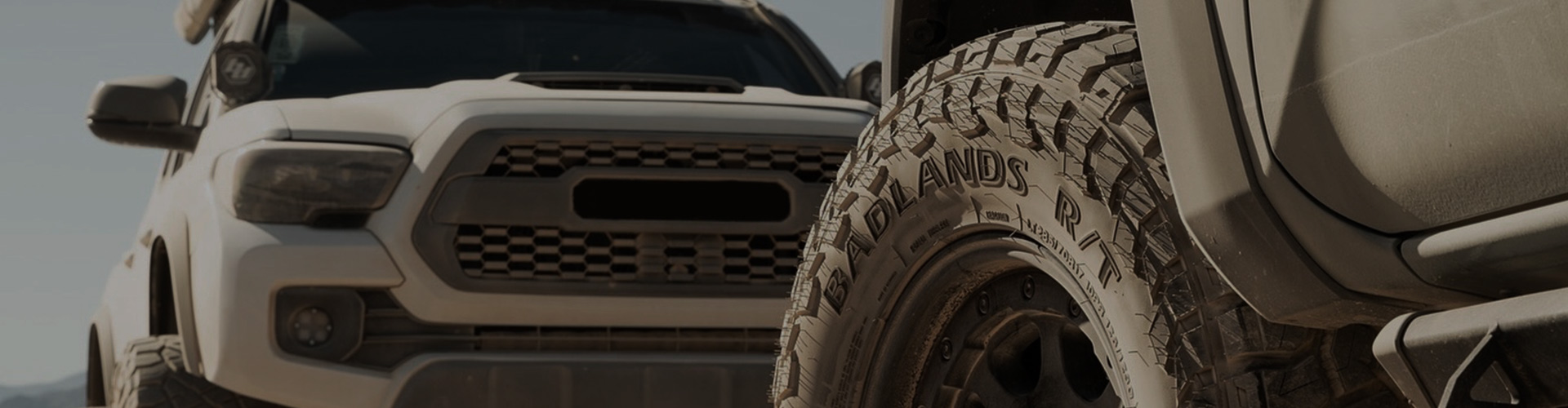 Off-road truck with tire detail